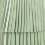 Pleated Light Green